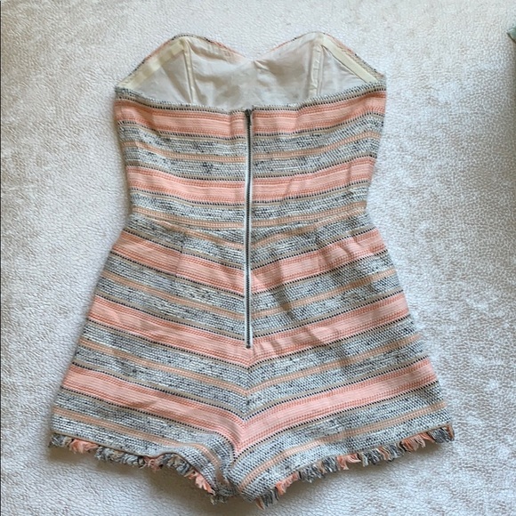 Pink Striped Romper - Picture 2 of 4